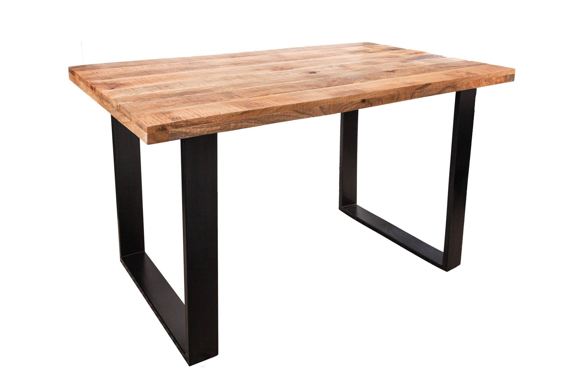 Esstisch Mango Holz Metall 140 x 80 cm Kufengestell