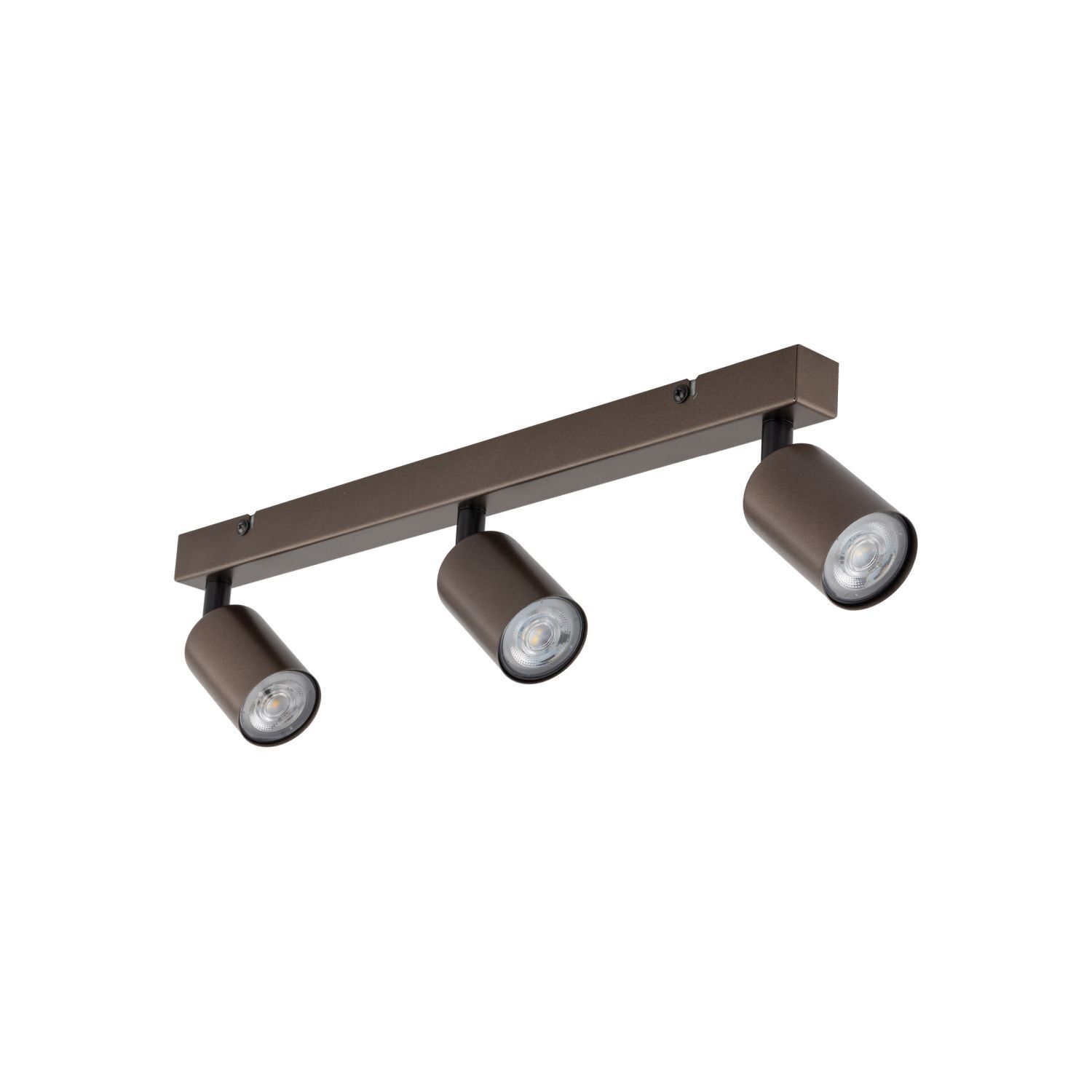 Deckenleuchte 3-flammig Metall Braun 60 cm GU10 verstellbar