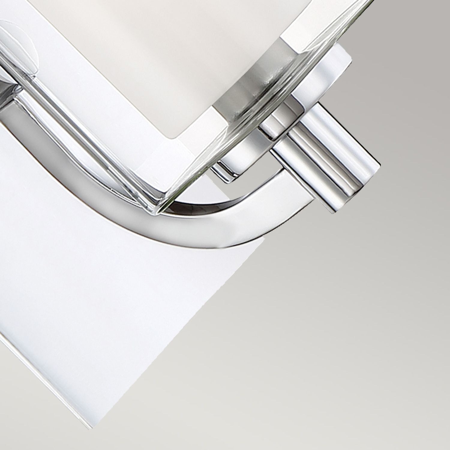 Wandlampe Bad mit LED G9 H: 23,2 cm IP44 Chrom Weiß Metall Glas