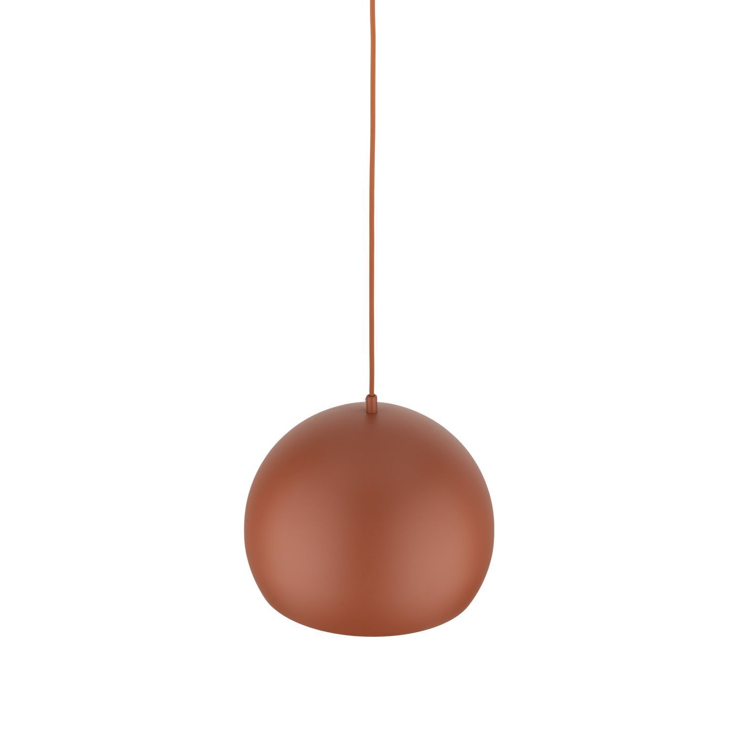 Hängelampe Metall rund Ø 27 cm Rot verstellbar E27 Kugel Retro