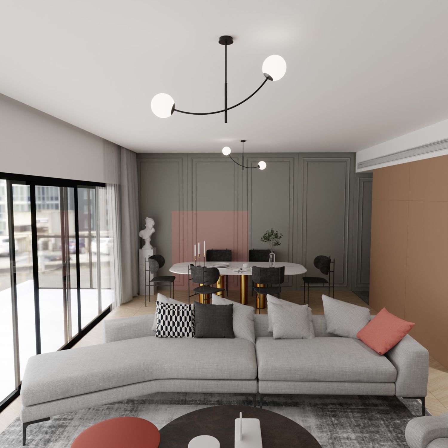 Dekoration für Zuhause, Wohnzimmer, Couch, Stuhl, Tabelle