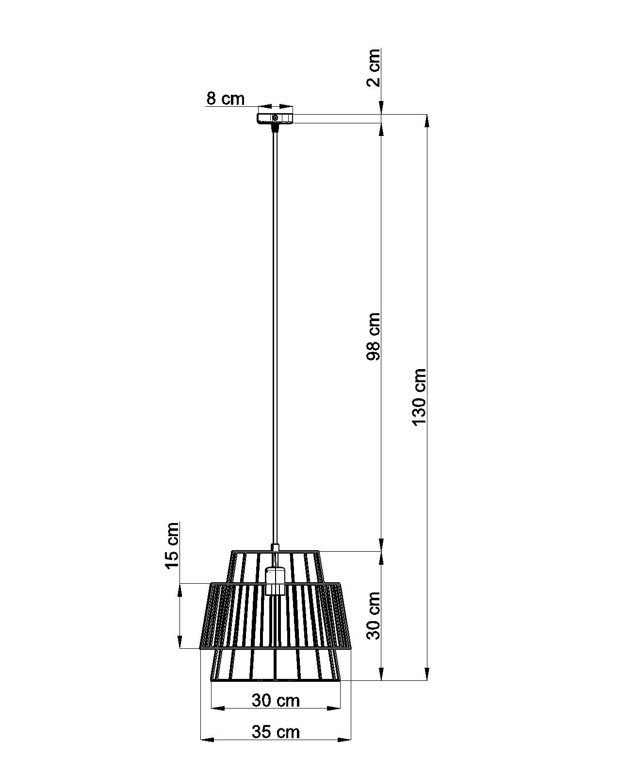 Hängelampe Schwarz Metall Ø35cm Modern E27 DALE