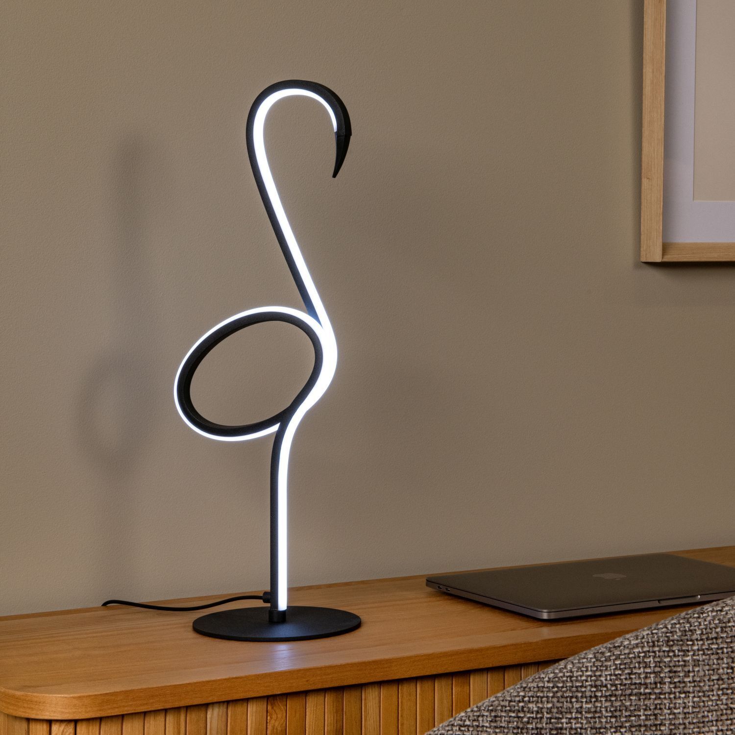 LED-Lampe, Schreibtischlampe, Neon-Design, Flexibler Stab, Modern