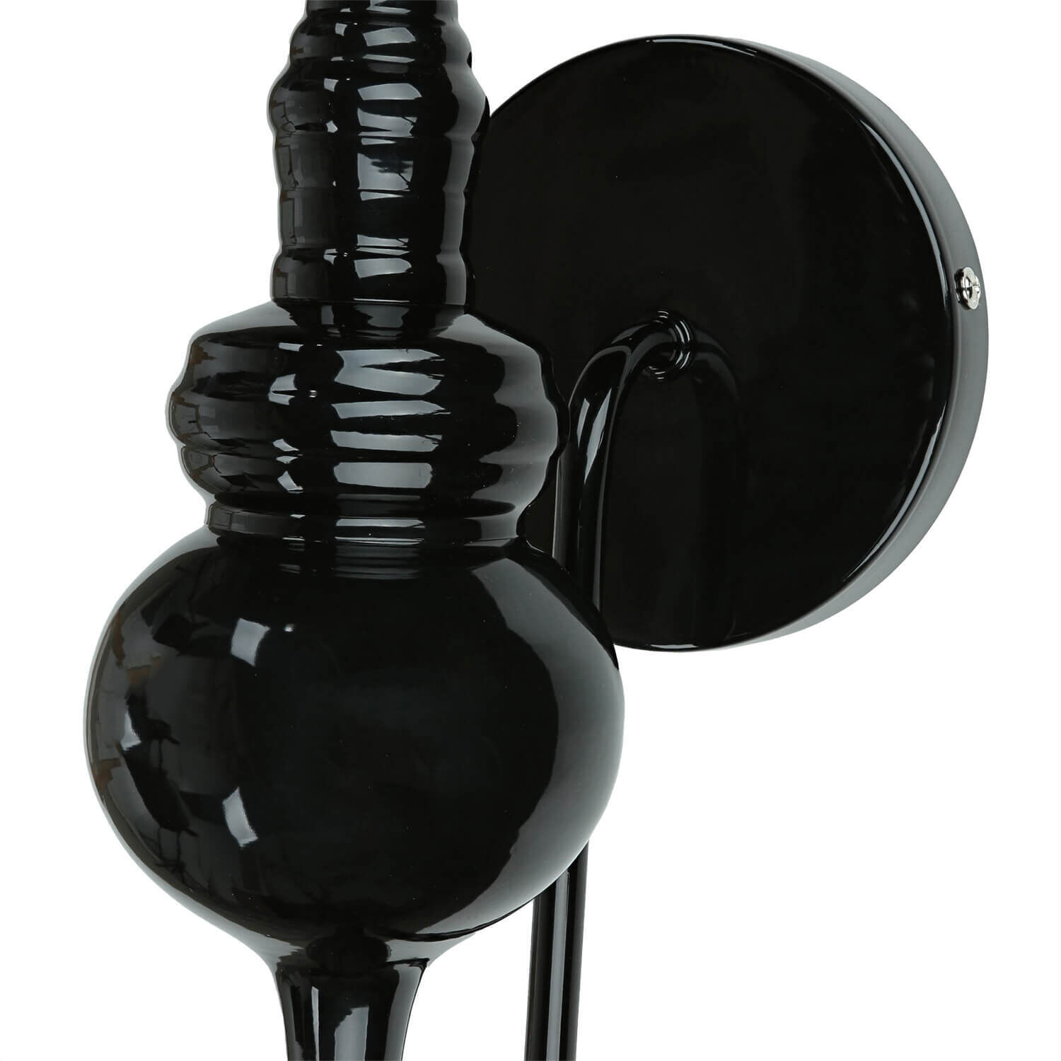 Design Wandleuchte in schwarz-gold