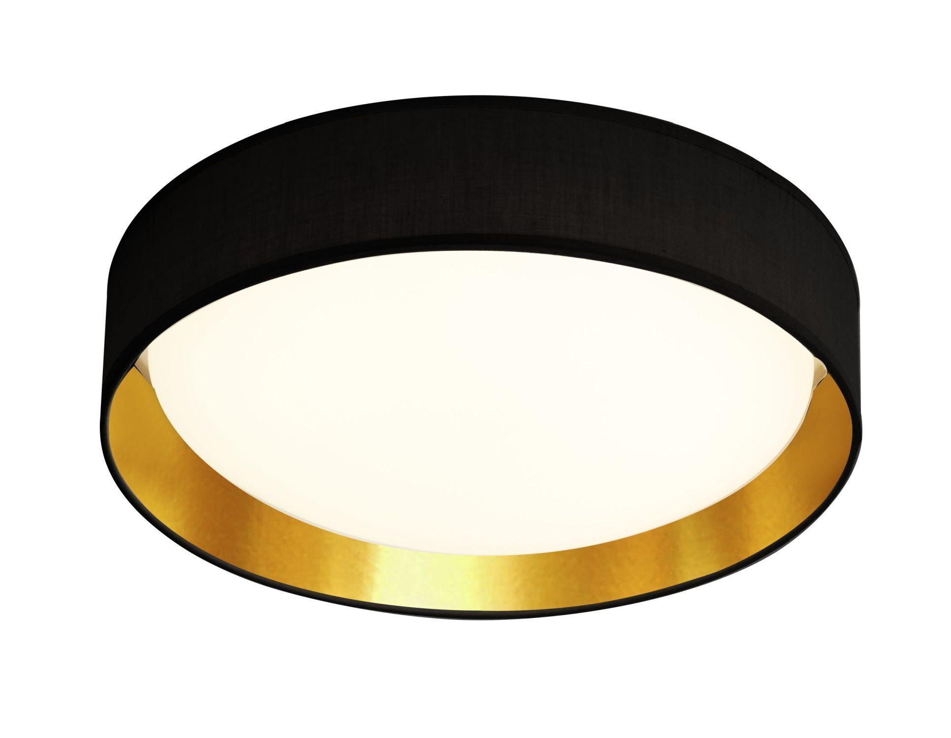 Stilvolle LED Deckenlampe Ø37 cm 3000 K in Schwarz Gold