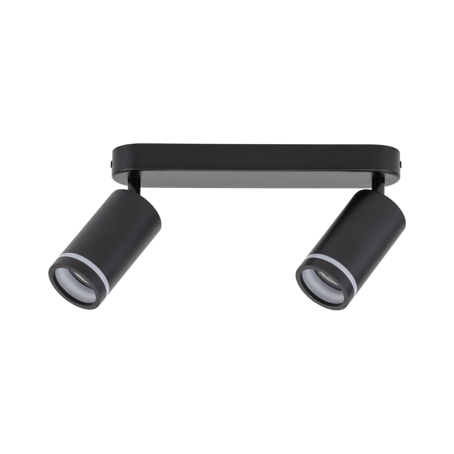 Deckenstrahler Metall 43,5cm lang Schwarz 2-flammig GU10