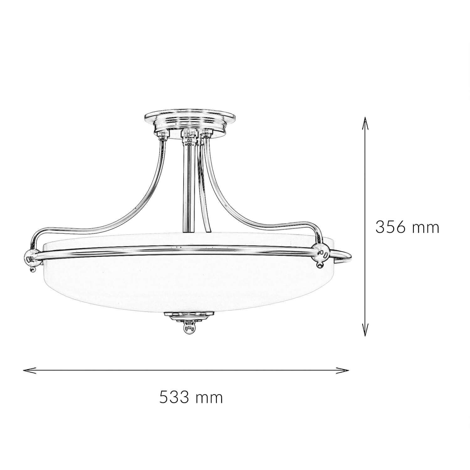 Design Deckenleuchte ASPERO Bronze 4-flmg Lampe