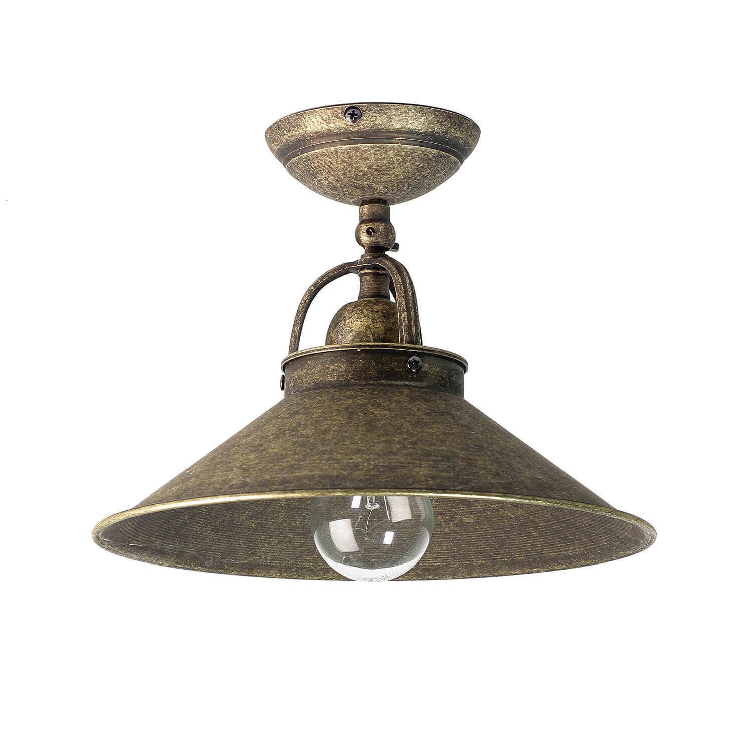Deckenleuchte Vintage aus Messing in Bronze Antik Leuchte, Bronze, Lampe, Deckenleuchte, Deckenventilator