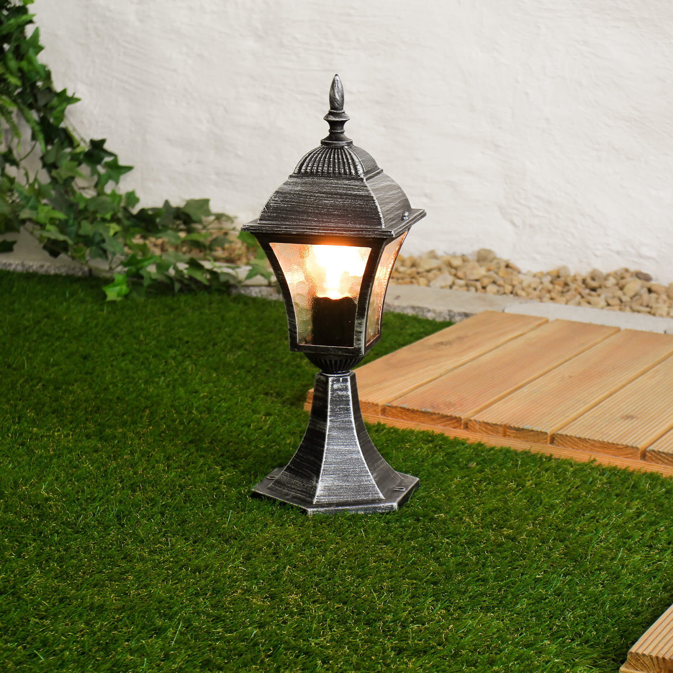 Lampe, Gras, Pflanze