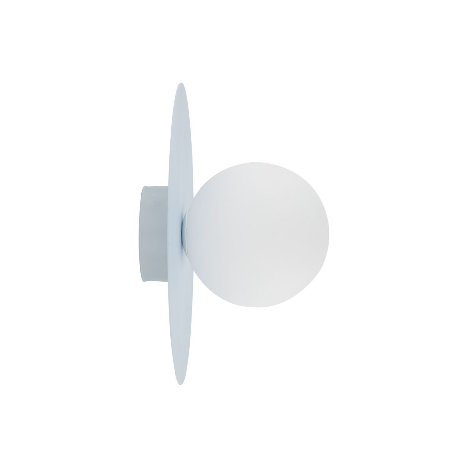 Kinderzimmerleuchte Glas Metall G9 rund Ø 25 cm Hellblau Weiß Leuchte