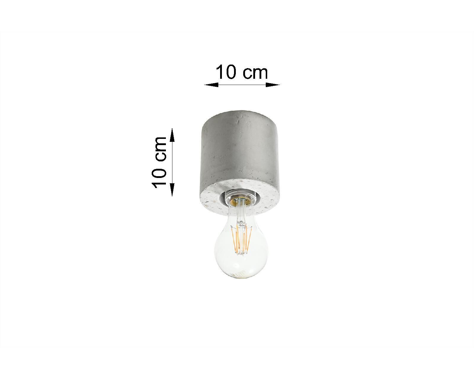 Dekorative Betonlampe Decke H:10cm Modern rund JAZLEAN