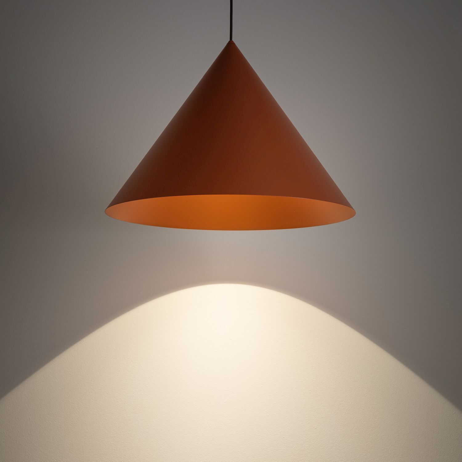 Stylische Hängeleuchte Metall Terrakotta GU10 Ø50 cm
