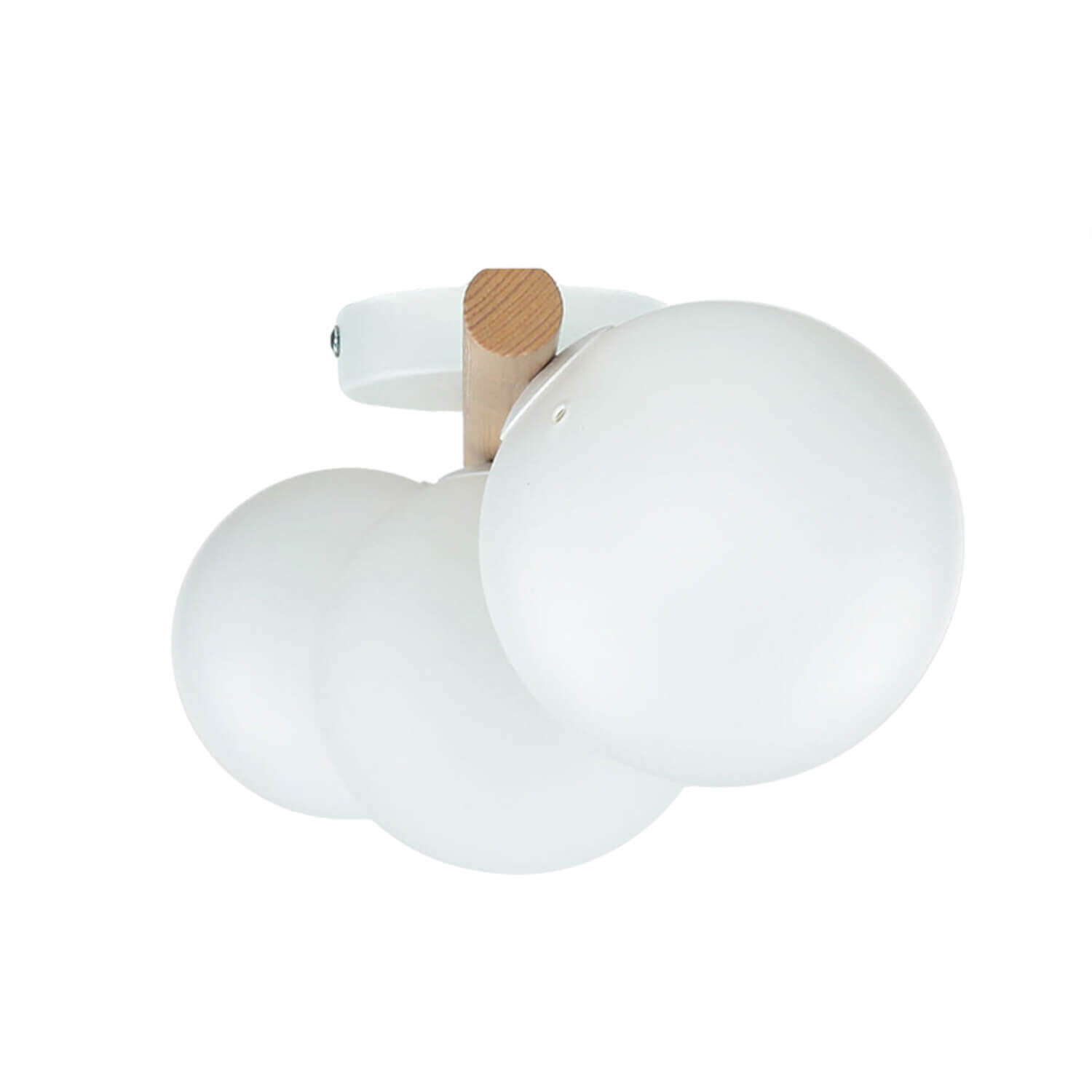 Blendarme Deckenleuchte in Kiefer G9 L:47 cm länglich lampe, ball, deckenleuchte, weiß, holzarm