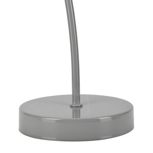 Metall Tischlampe Grau H:32cm stylisch MADALYNN