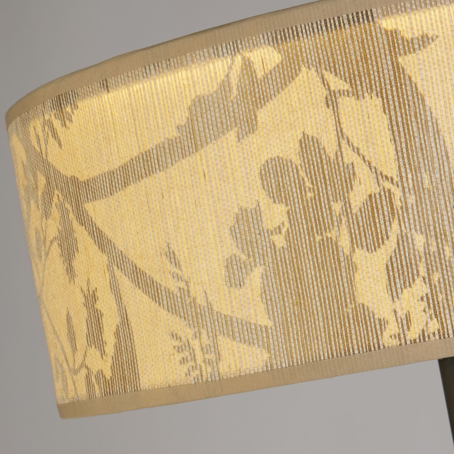 lampenschirm, stoff, muster, tapisserie, beige