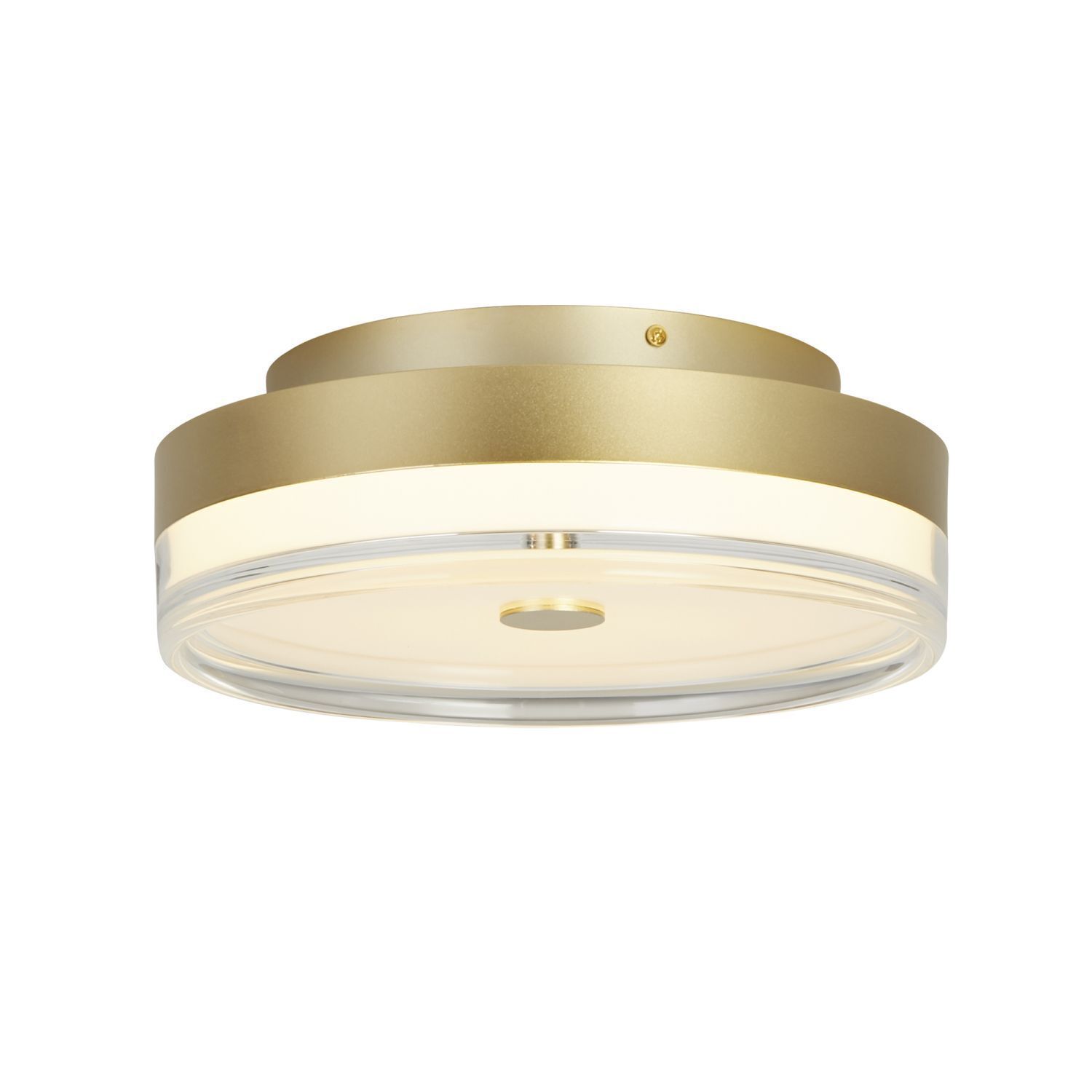 Runde LED Deckenleuchte Metall in Gold Ø40 cm 1850 lm