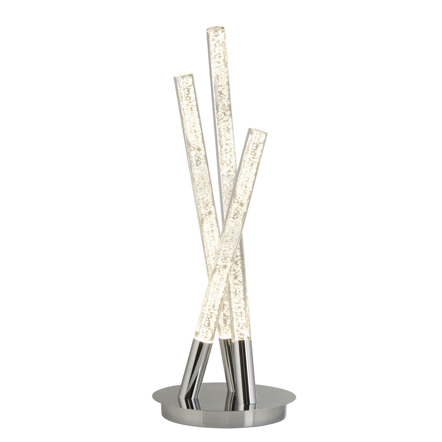 LED Tischleuchte in Chrom 43 cm 192 lm 3000 K warmweiß