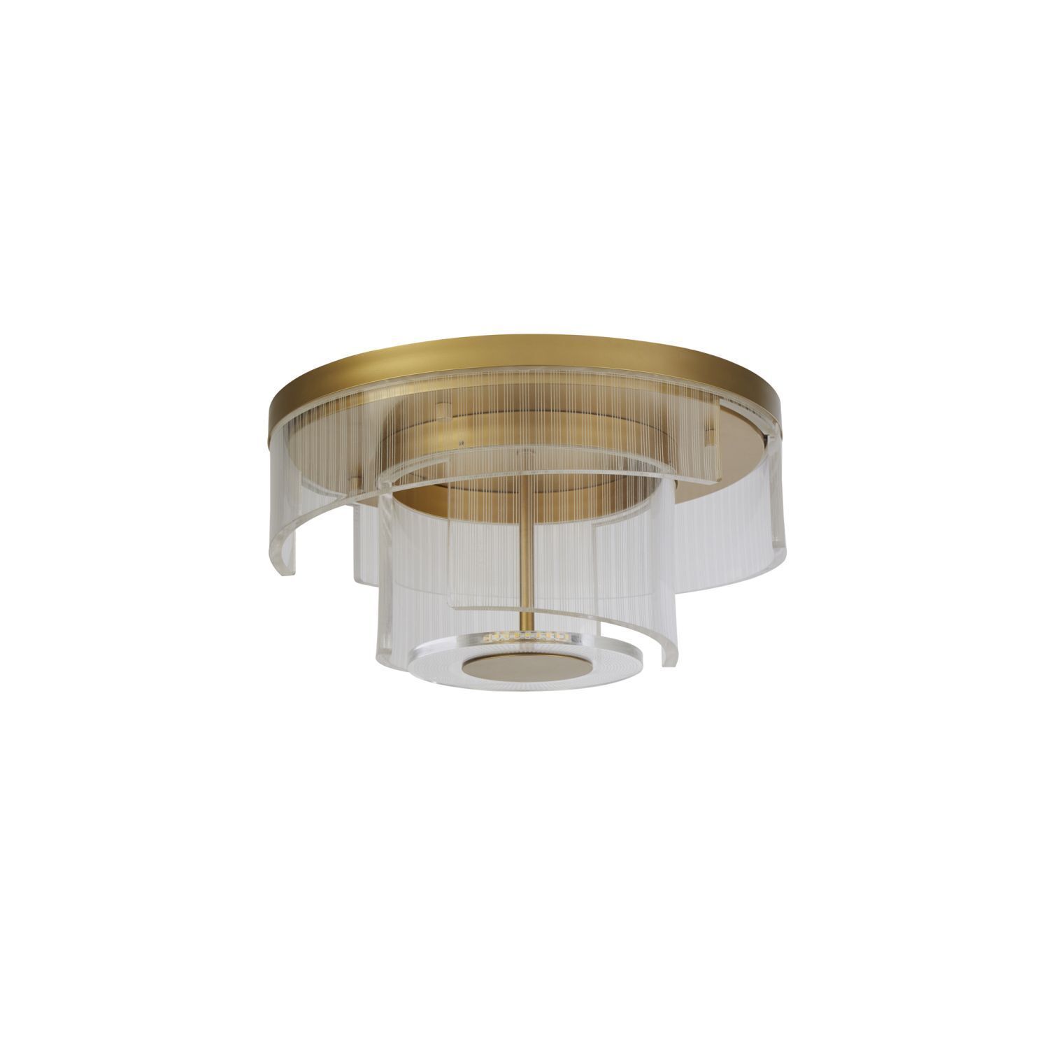 Stilvolle LED Deckenlampe Metall Ø40 cm in Gold 1046 lm
