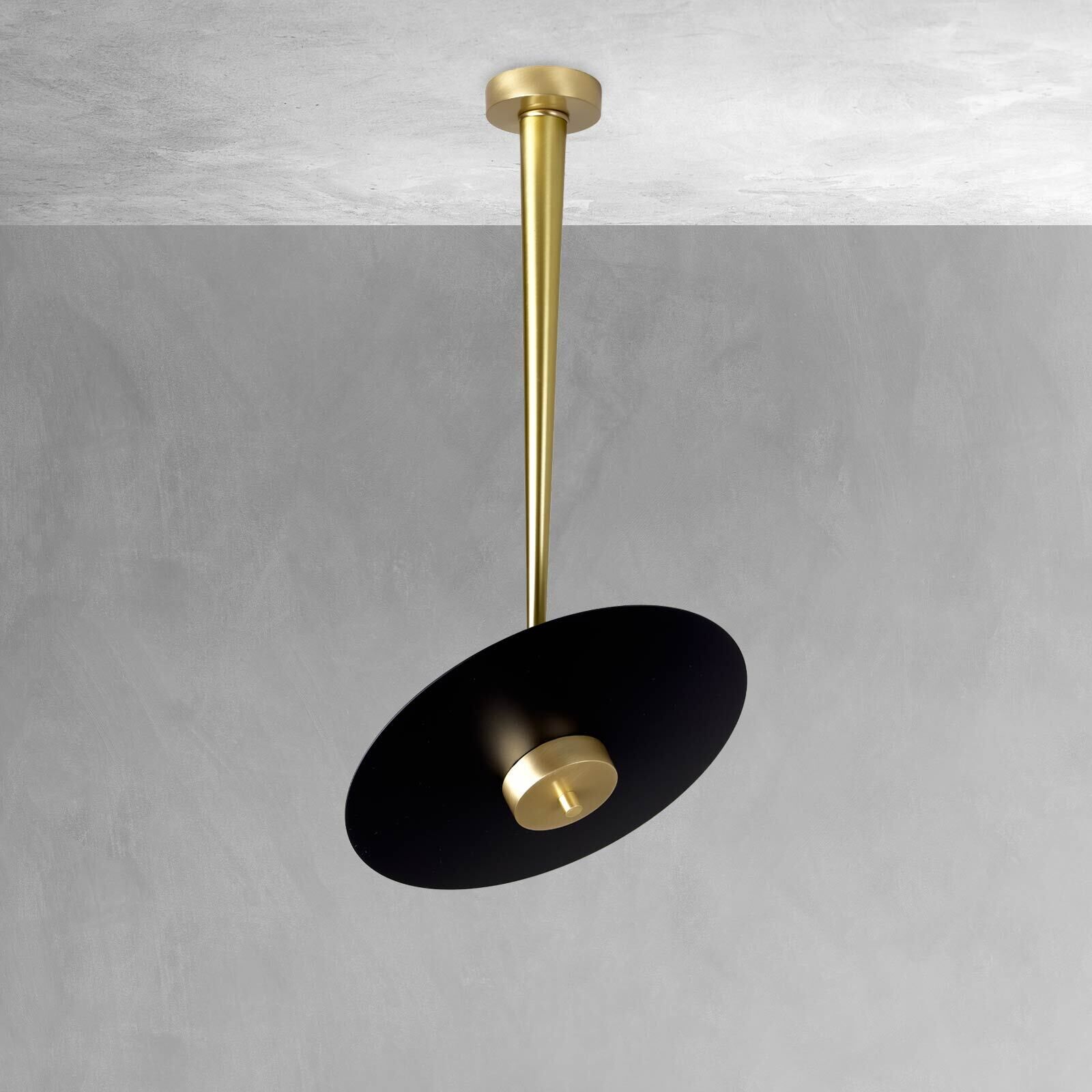 LED Deckenleuchte rund D: 30 cm in Bronze hell Schwarz Deckenleuchte