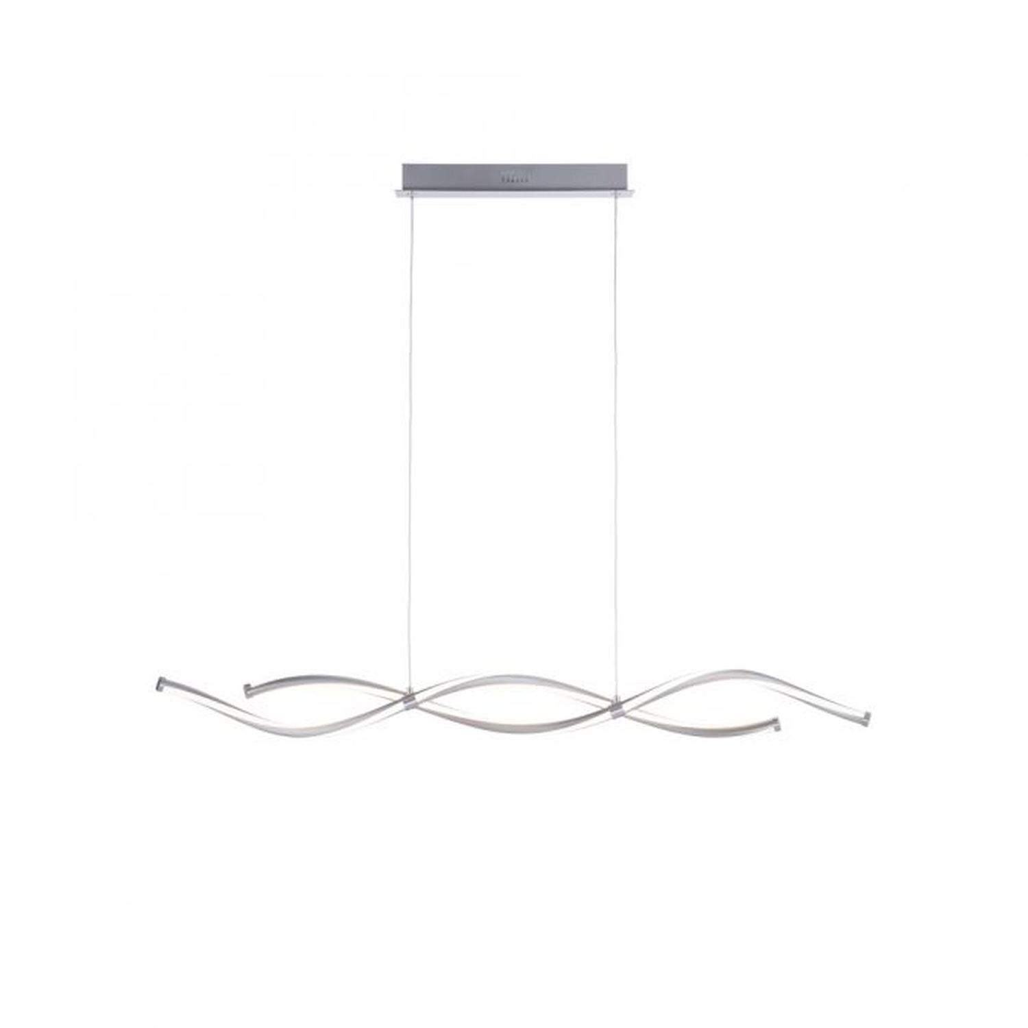 LED Pendelleuchte Wellen in Stahl dimmbar 35 W 108 cm