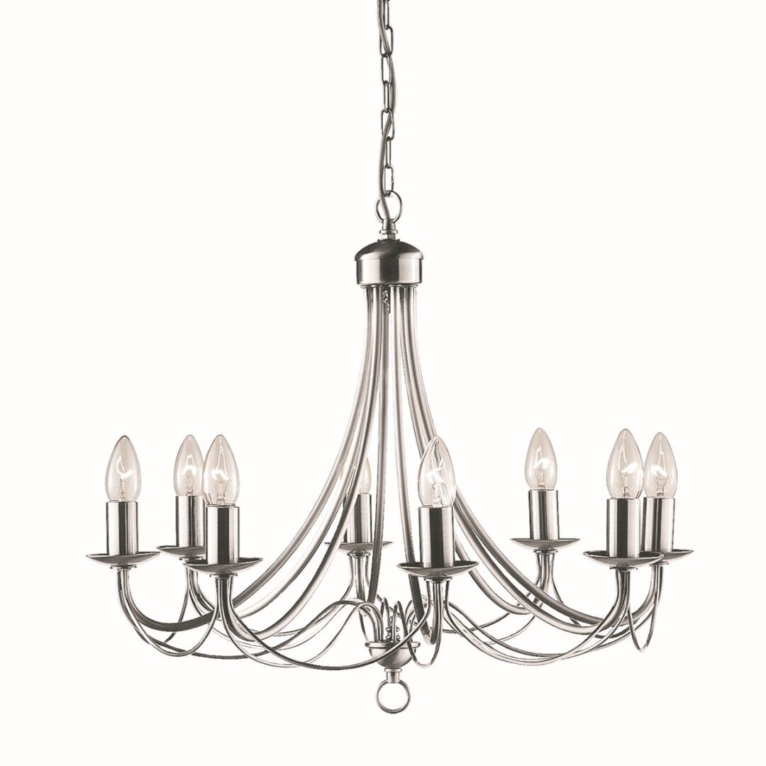 Kronleuchter in Silber 8-flmg.