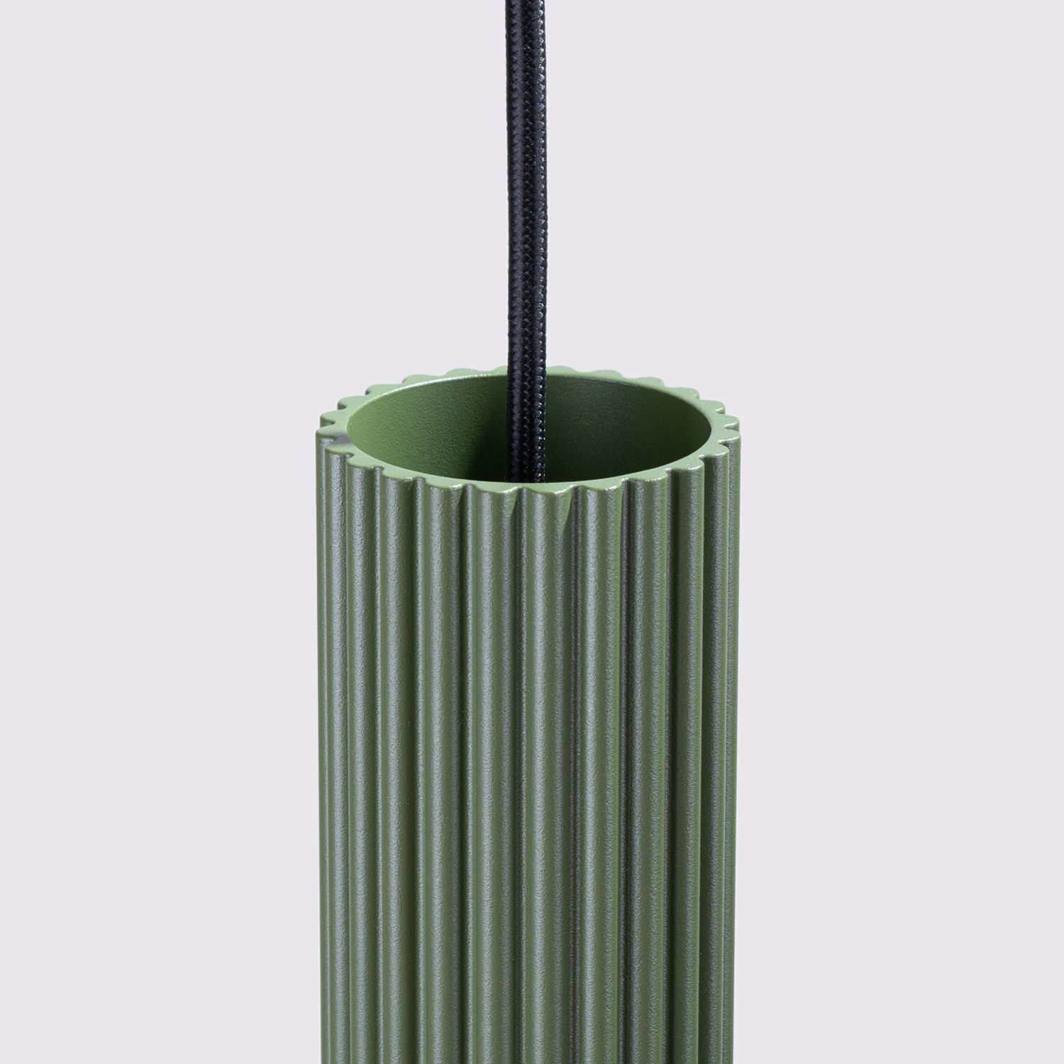 Hängelampe Metall 3-flammig GU10 B: 45 cm in Grün Modern