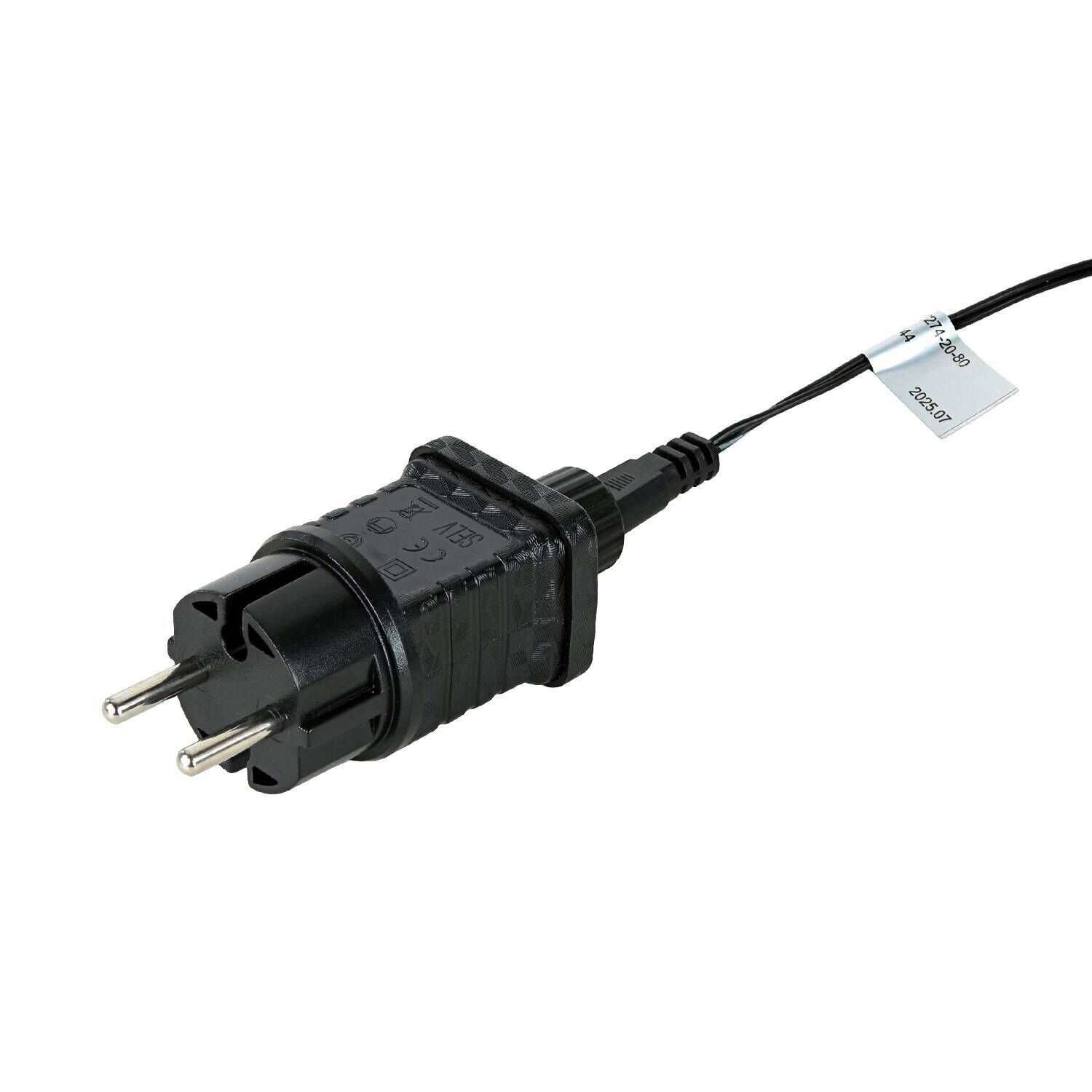 Europlug, Schuko-Stecker, Netzteil, Stromkabel, Kabelanschluss