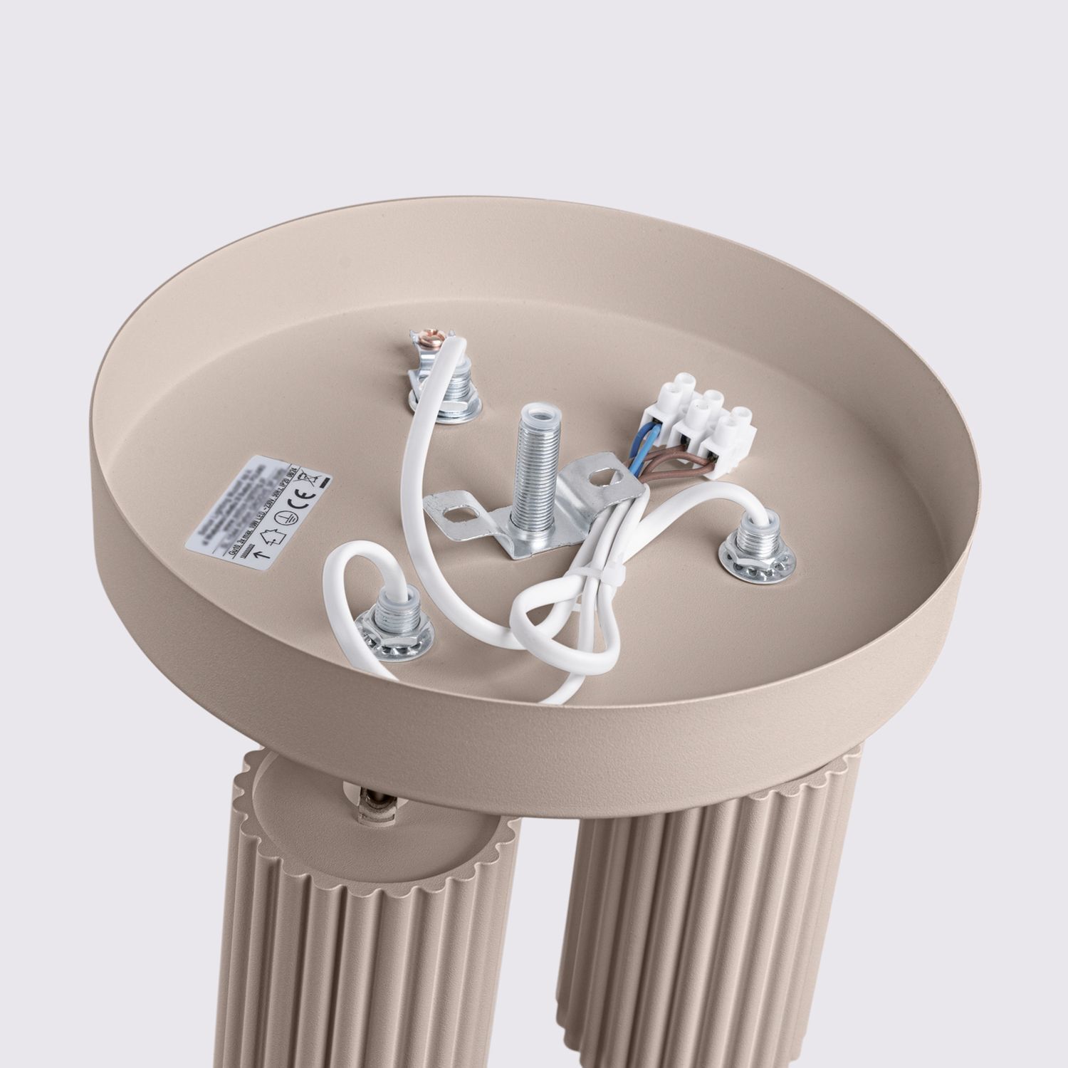 Flexibler Deckenstrahler Aluminium Taupe GU10 L:19,5 cm