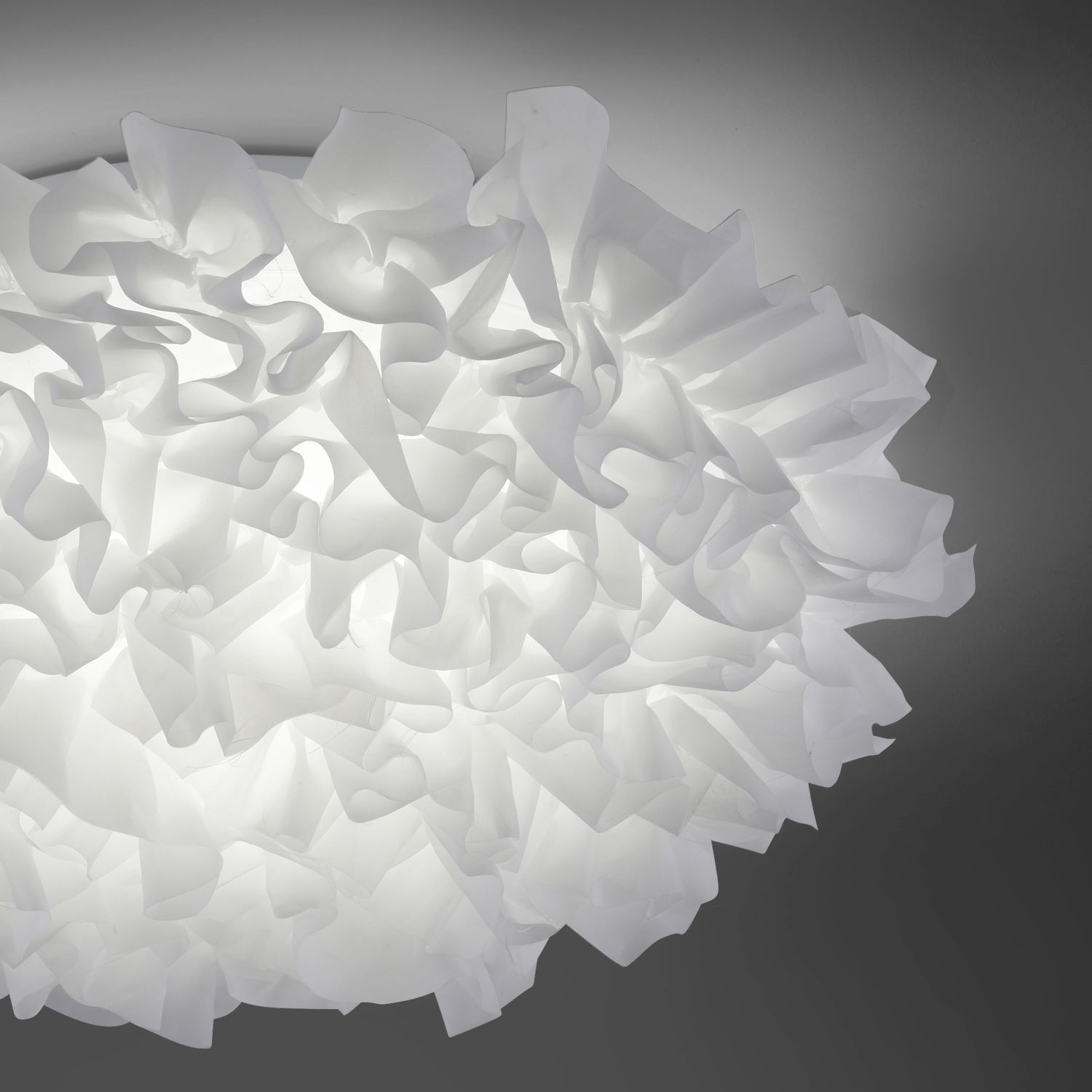 LED Deckenleuchte Stoff Weiß rund Ø50 cm 2700-5000 K