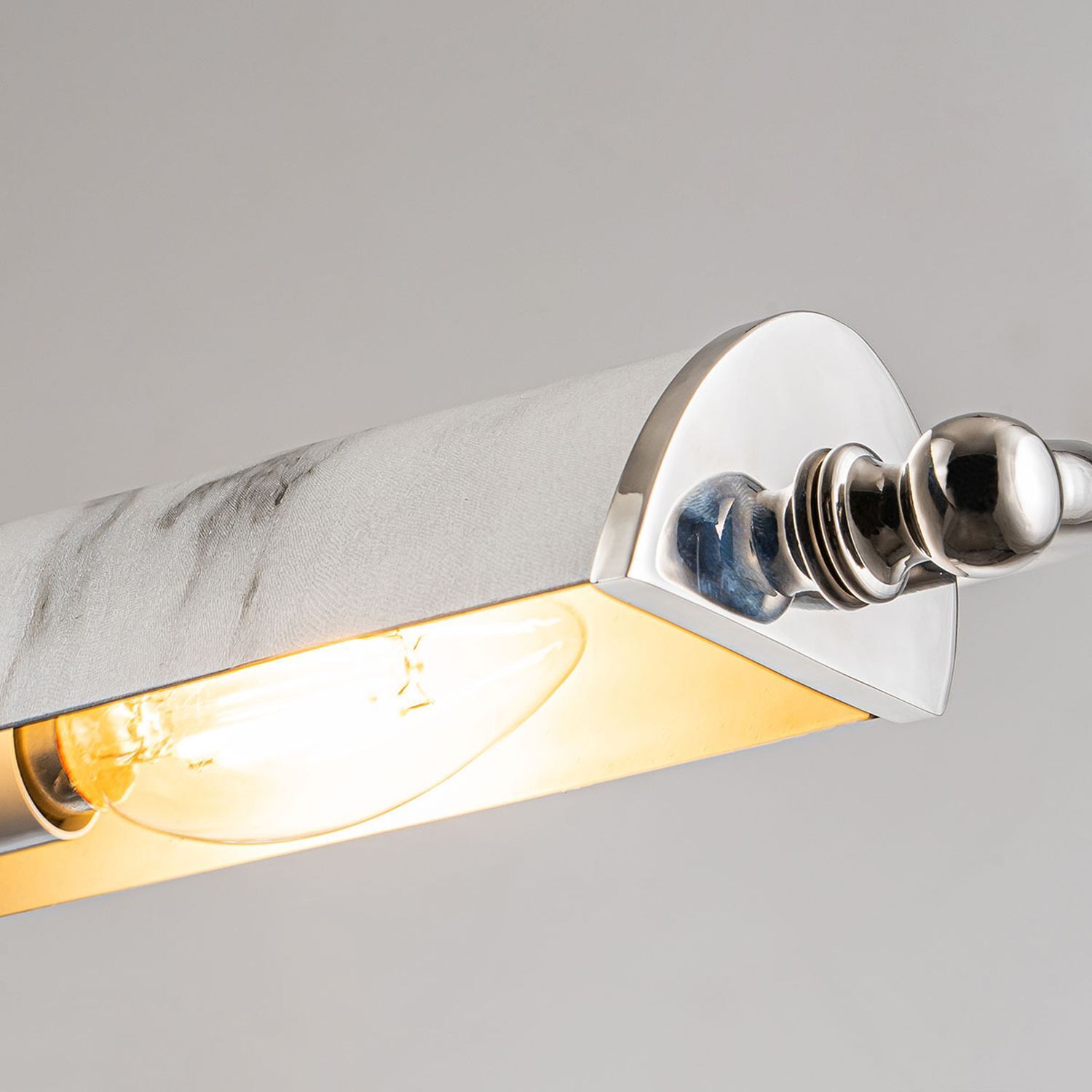 Bilderleuchte Marmor Optik 70 cm 4x E14 verstellbar Vintage