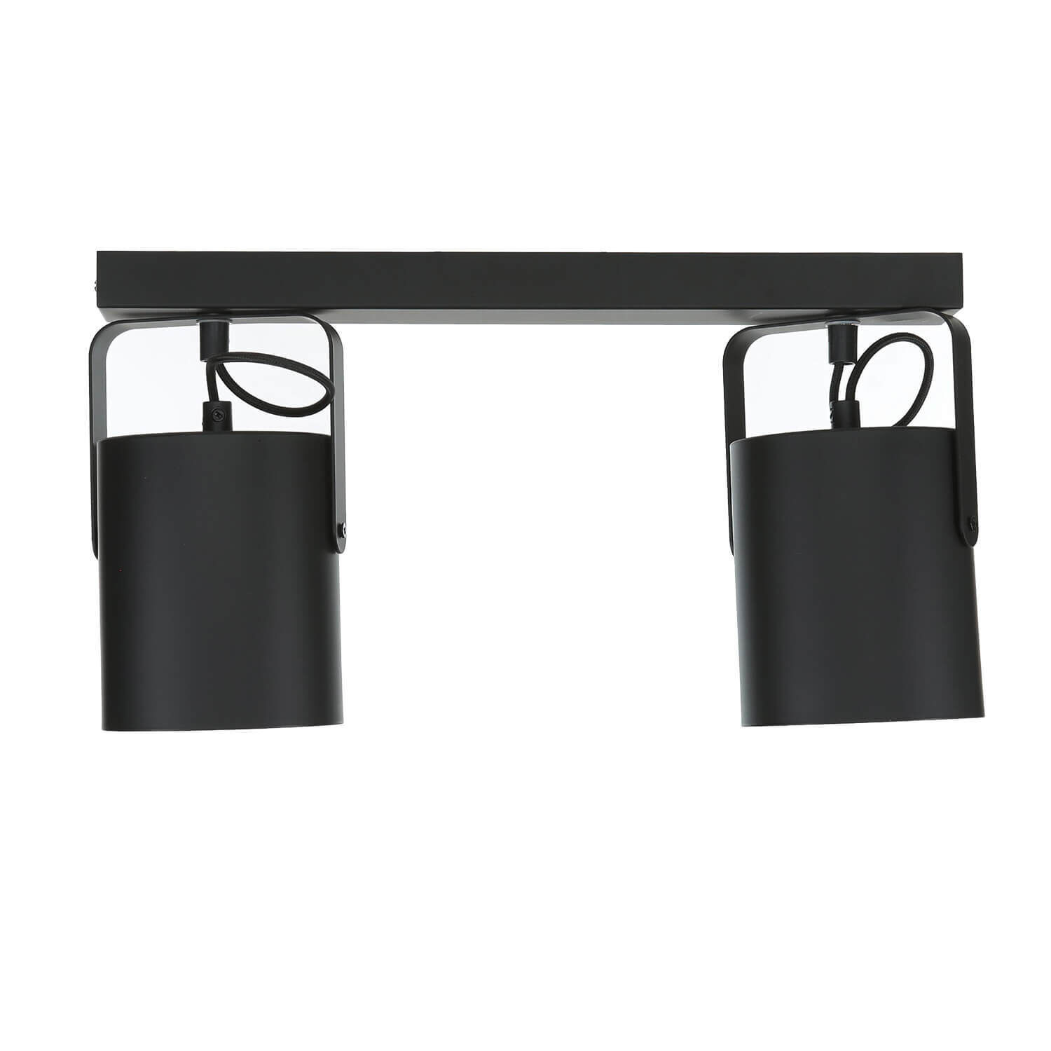 Deckenstrahler Schwarz 2 flmg E27