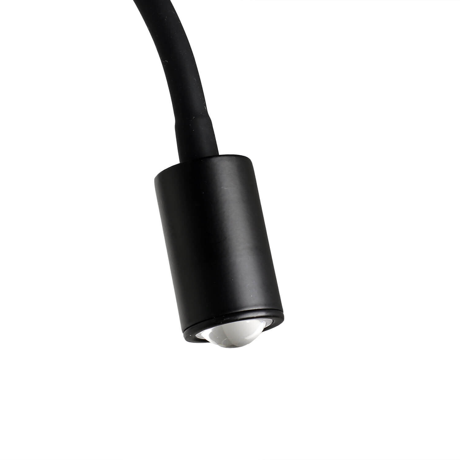 Zeitlose LED Wandlampe Schwarz Metall flexibler Arm