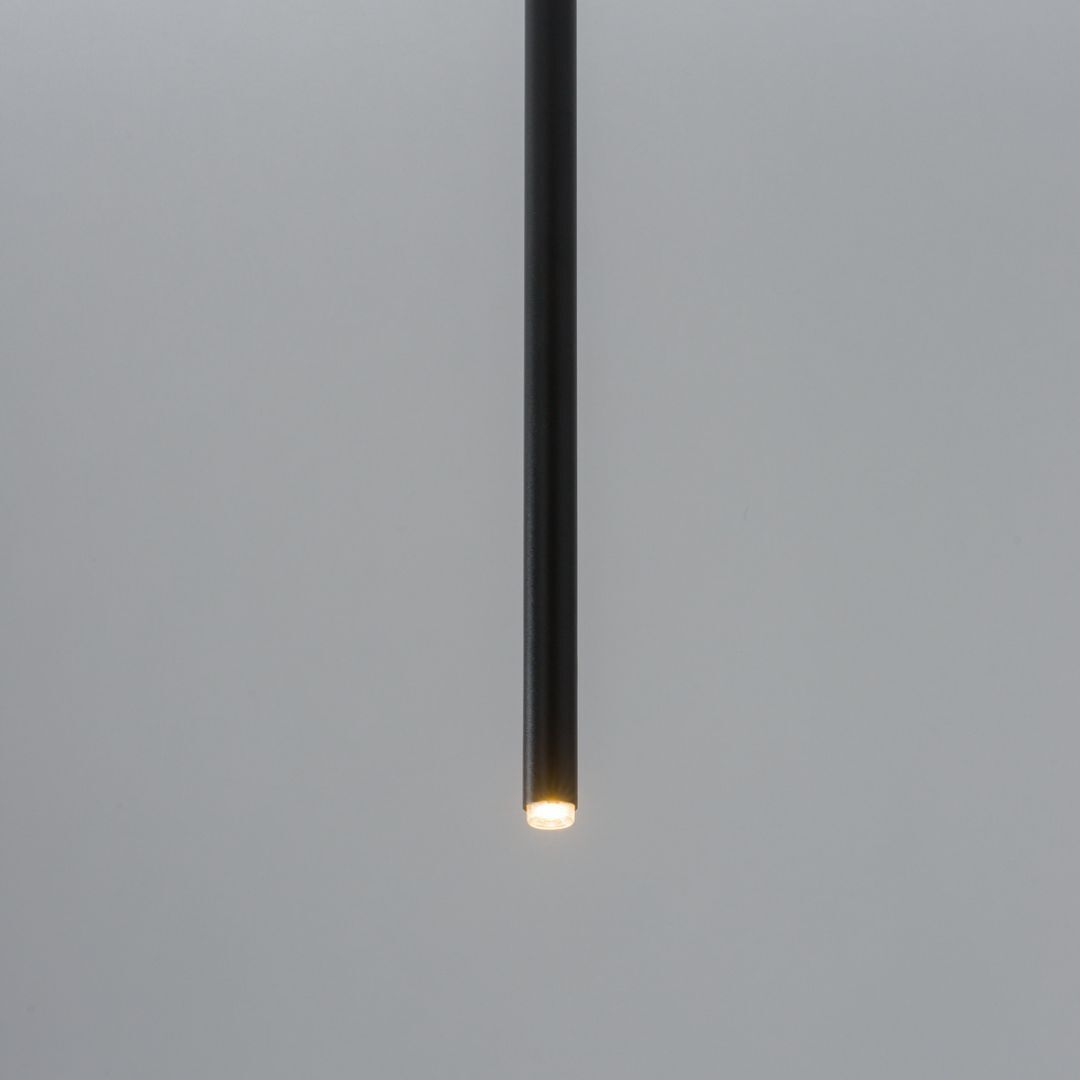 Schwarze Hängeleuchte Metall Zylinder G9 minimalistisch
