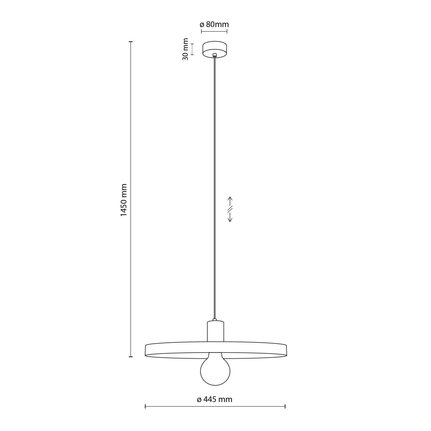 Vintage Hängelampe E27 Ø40 cm in Ziegelrot Sandgrau