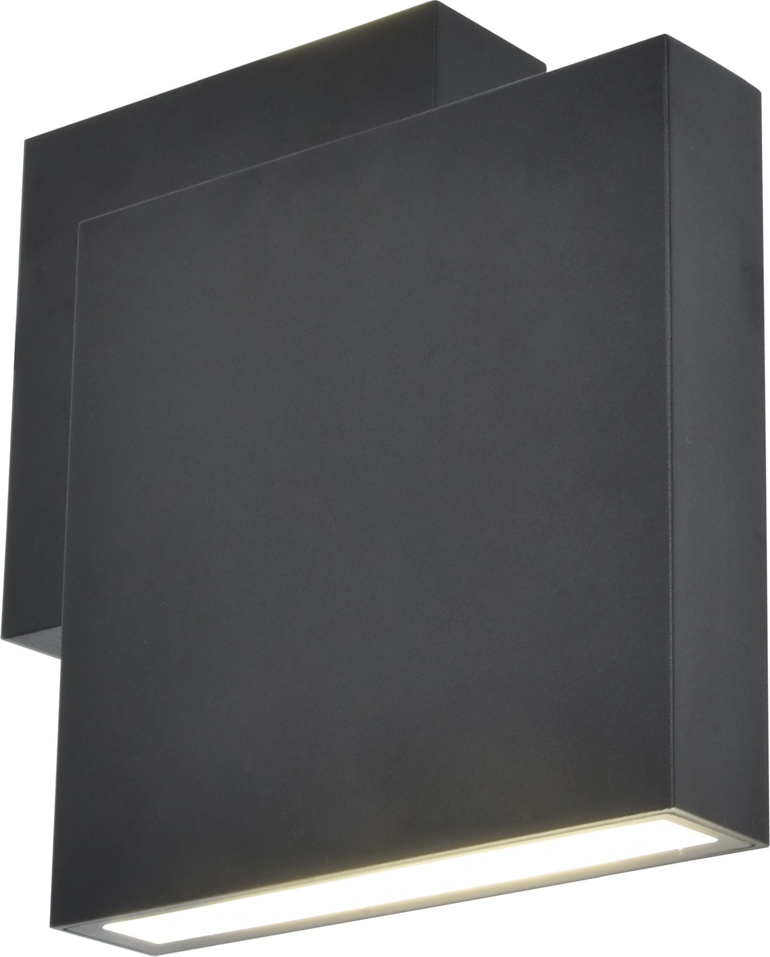LED Außenleuchte Wand Up Down IP44 B:19,5 cm Schwarz LED Außenleuchte Wand Up Down IP44 B:19,5 cm Schwarz