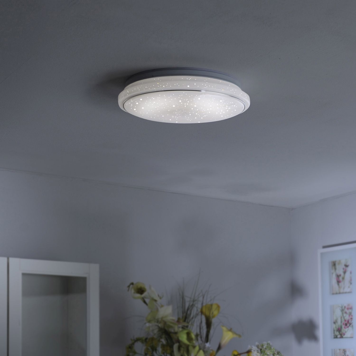 Dimmbare LED Deckenlampe Nachthimmel RGB 2700-5000 K Deckenleuchte, Leuchte