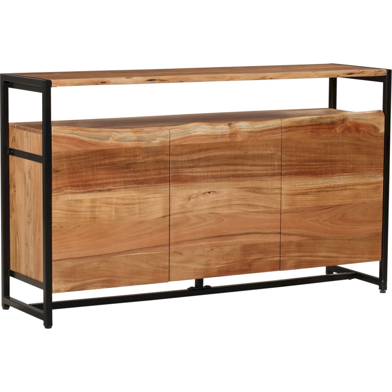 Sideboard Akazienholz Eisen 145 cm breit Industrial