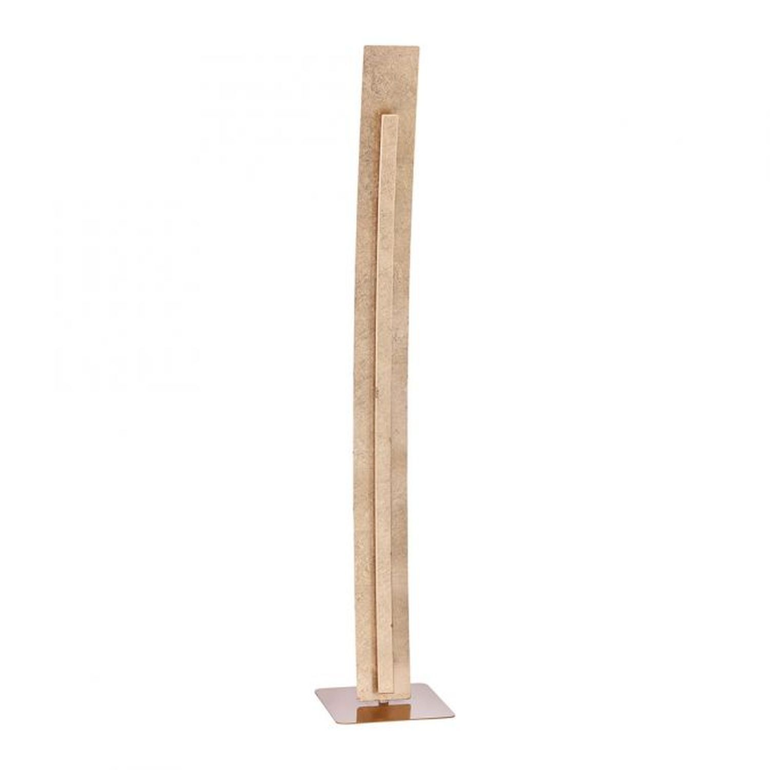 Elegante LED Stehlampe warmweiß 141 cm in Blattgold