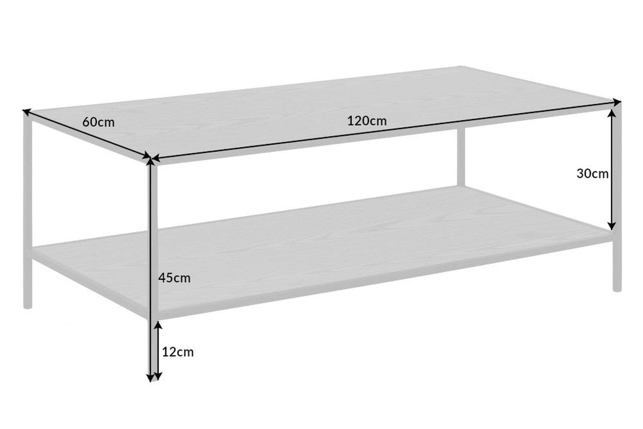 Couchtisch mit Stauraum Schwarz 120 x 60 cm rechteckig Couchtisch mit Stauraum Schwarz 120 x 60 cm rechteckig