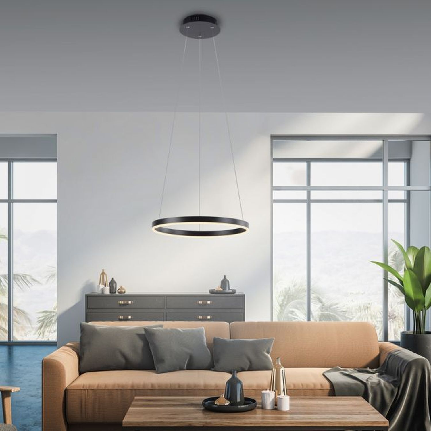 Wohnzimmer, Innenarchitektur, Couch, Dekoration für Zuhause, Lampe