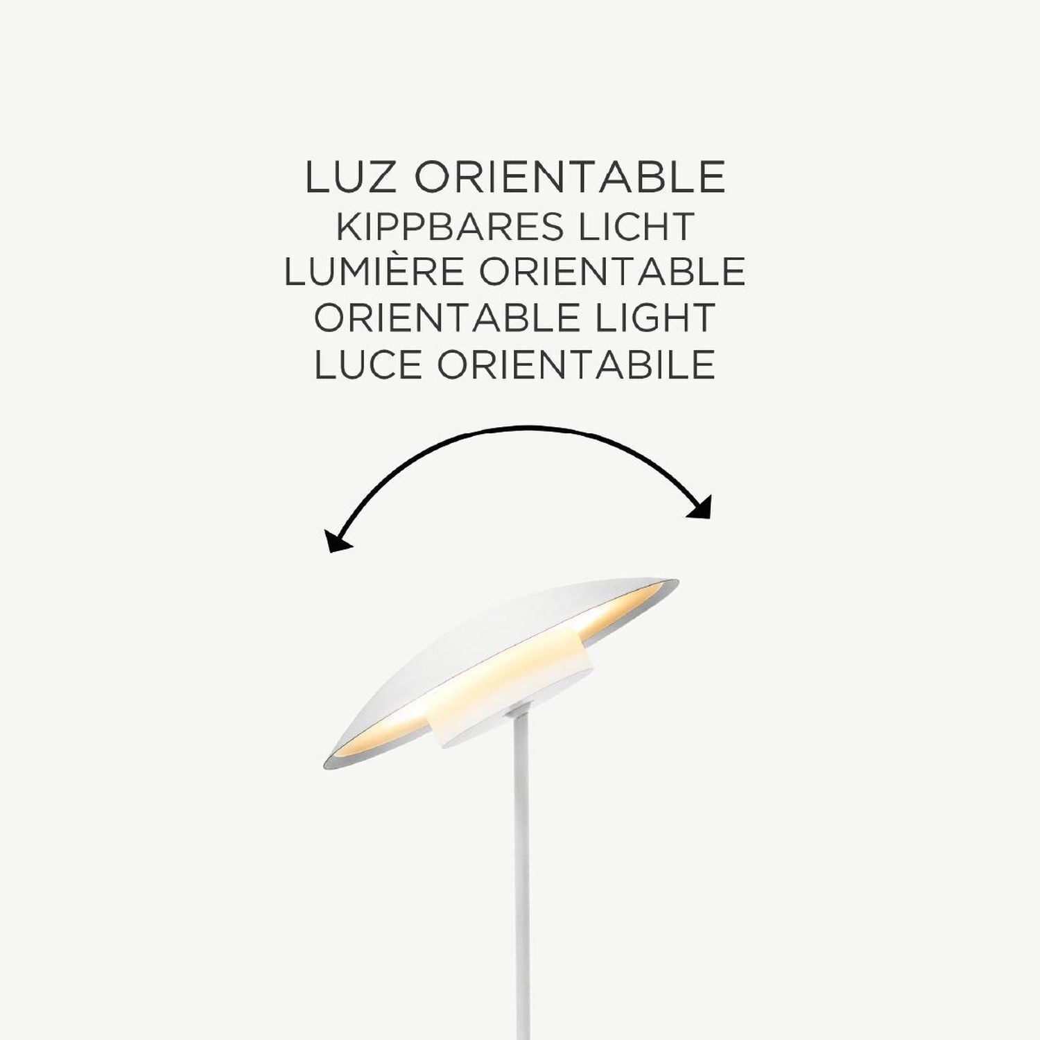 LED Tischlampe kabellos Akku Touch H: 40 cm IP44 Weiß