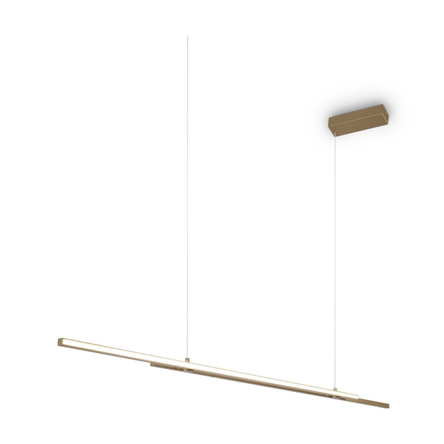 Hängeleuchte LED Aluminium H: max. 305,5 cm in Messing