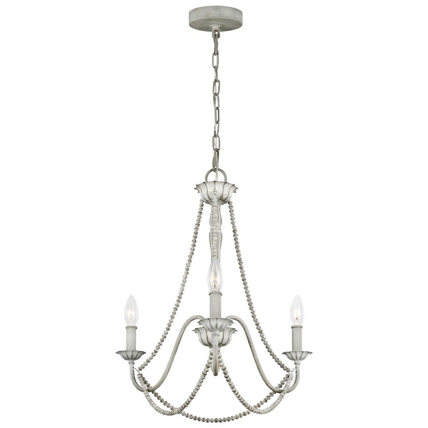 Kronleuchter Shabby Chic Ø 48,3 cm H: max. 216 cm Grau antik Chandelier, Hängeleuchte, Metall, Beleuchtung, Kette