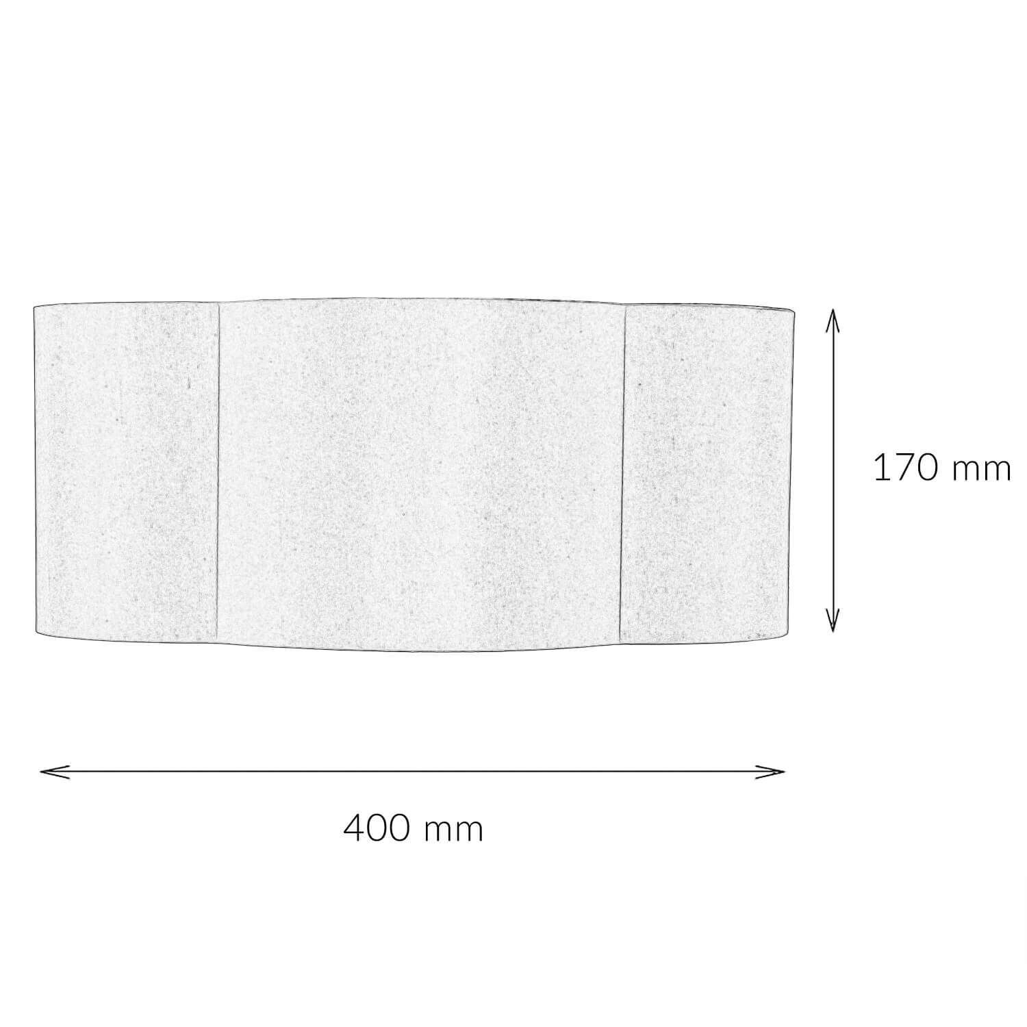 Kissen, Pillow, Baumwolle, Größe 400x170 mm, geteilt