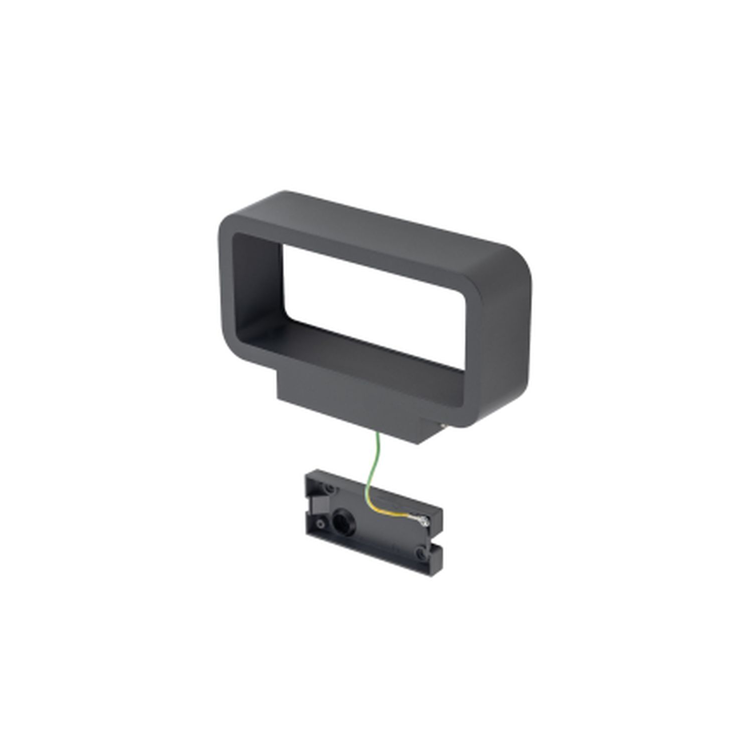 Moderne LED Wandlampe in anthrazit