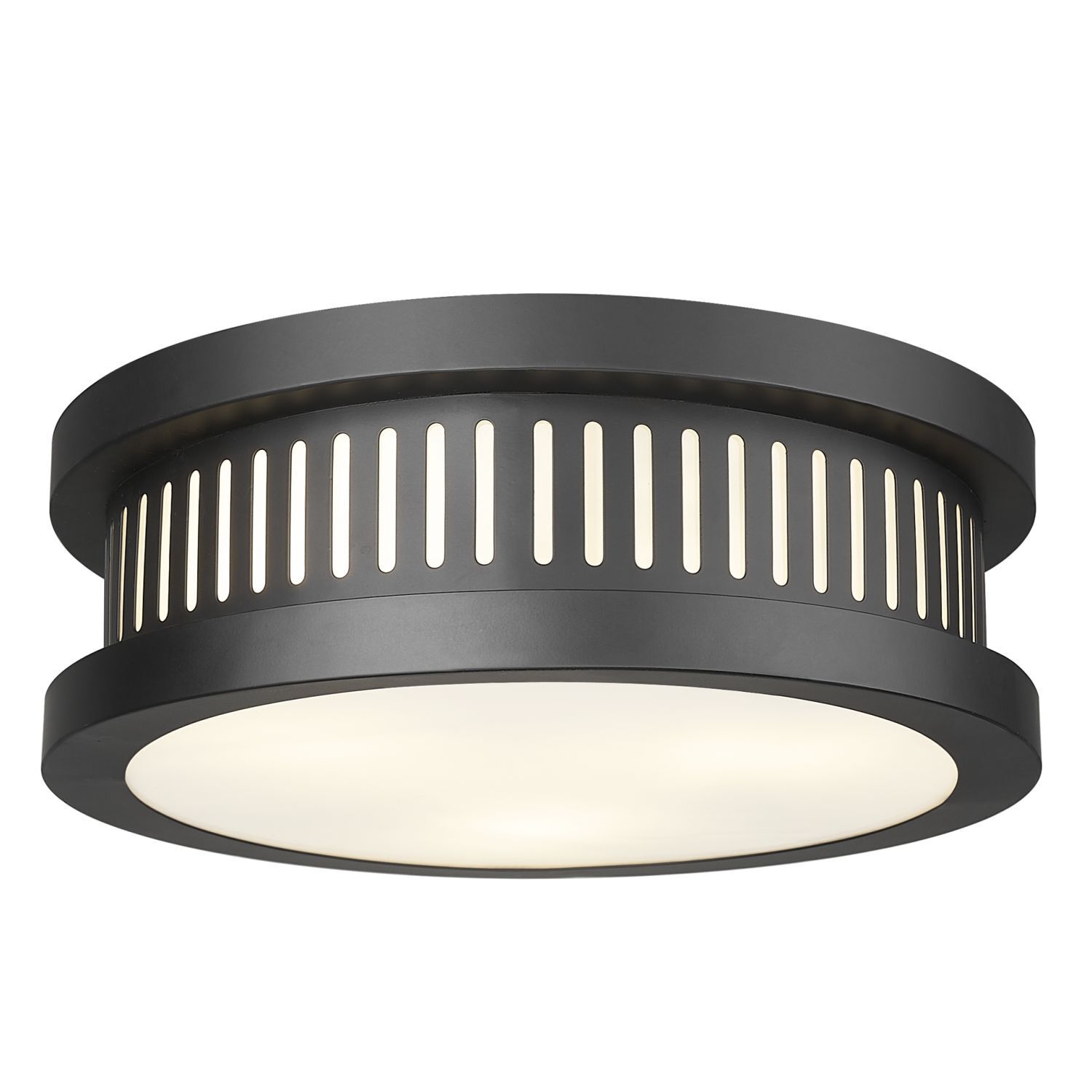 Outdoor Deckenleuchte rund Ø 30,5 cm 3x E14 IP44 Schwarz Deckenleuchte, Leuchte