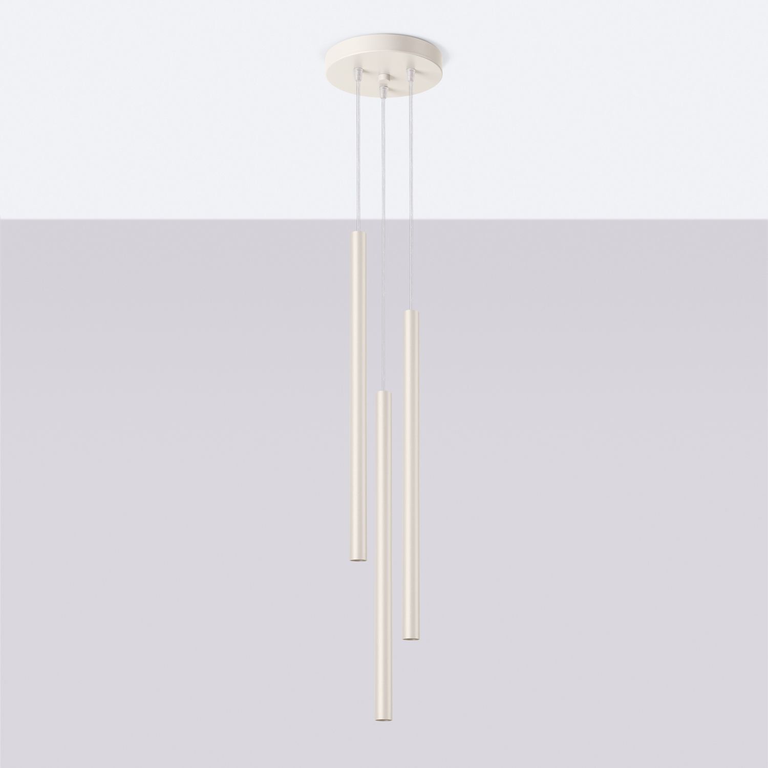 pendant light, hanging light, LED tube, cremeweiß, modernes Armatur