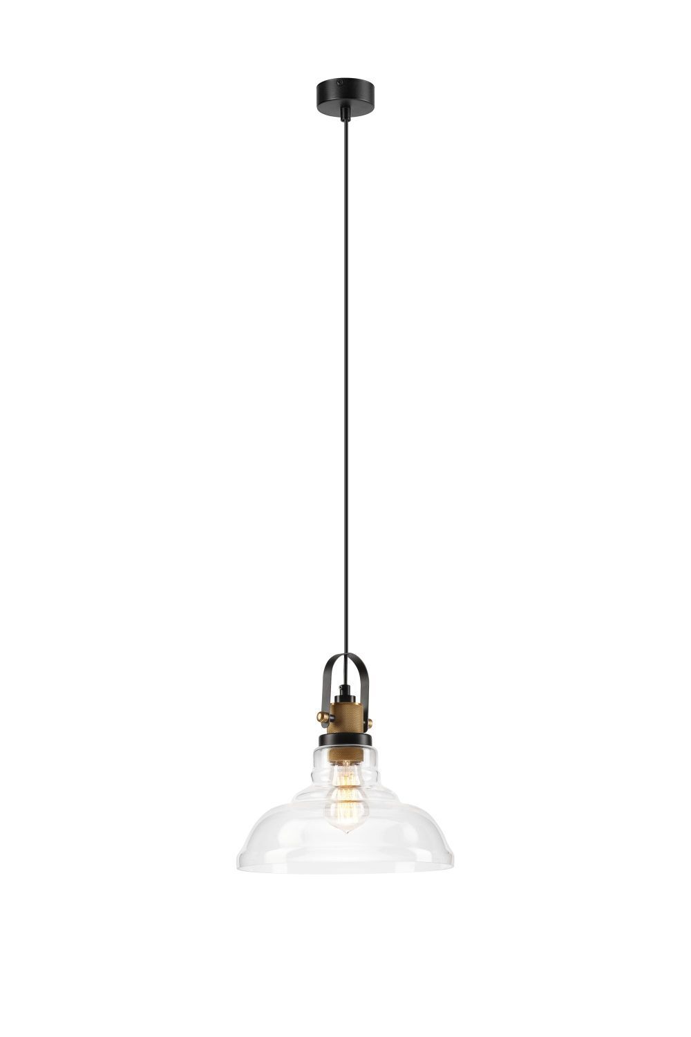 Pendelleuchte Metall Glas in Chrom E27 Esstisch
