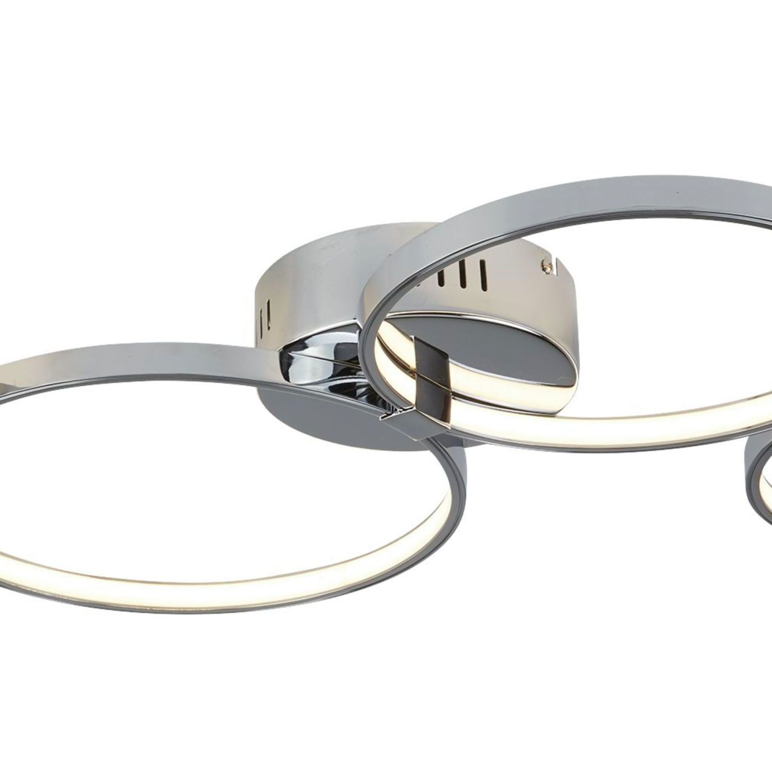 LED Deckenlampe Chrom B: 75 cm 3000 K 2240 lm Metall