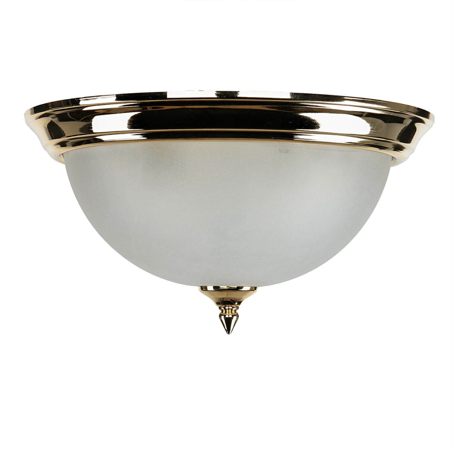 Deckenleuchte Antik in Messing Creme Wohnzimmer